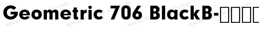 Geometric 706 BlackB字体转换